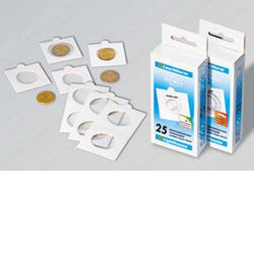 SELF ADHESIVE COIN HOLDERS   PER 25